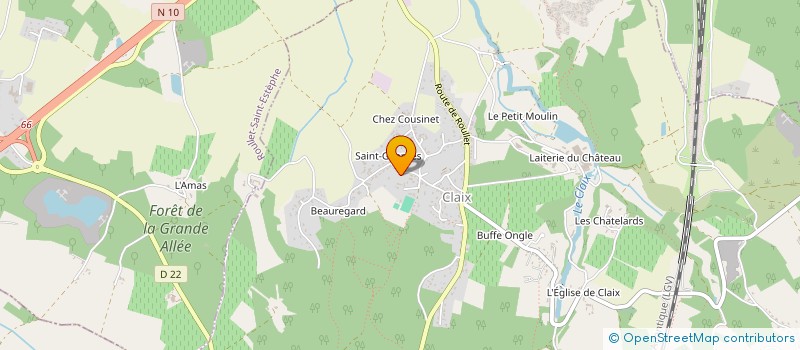 localisation de l'entreprise MADAME LEA BERTEAU à CLAIX