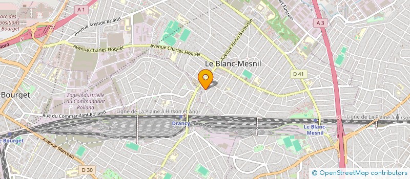 localisation de l'entreprise MADAME LEA BERTHOMIER  LE BLANC-MESNIL