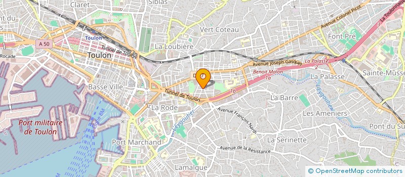 localisation de l'entreprise MADAME LEA BESSAT  TOULON