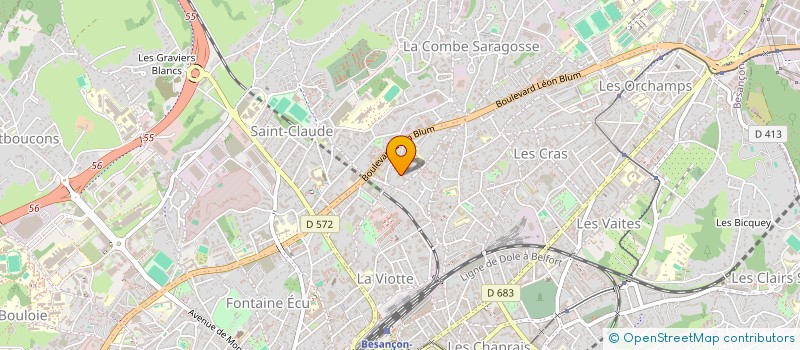 localisation de l'entreprise MADAME LEA BEUGLET à BESANCON