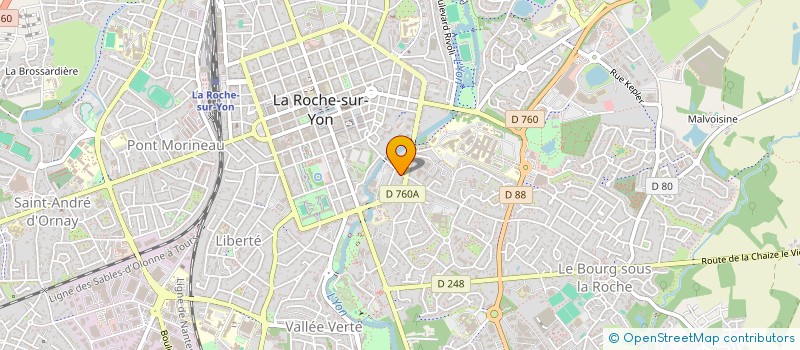 localisation de l'entreprise MADAME LEA BIZET à LA ROCHE-SUR-YON