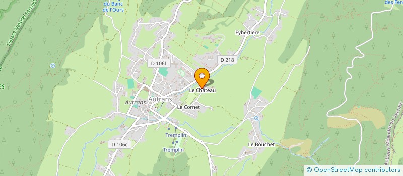 localisation de l'entreprise MADAME LEA BLANC  AUTRANS-MEAUDRE EN VERCORS