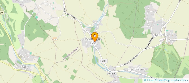 localisation de l'entreprise MADAME LEA BODIN  MONTALET-LE-BOIS