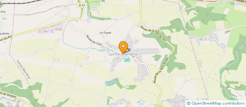 localisation de l'entreprise MADAME LEA BOLLIET  SAINTE-BLANDINE