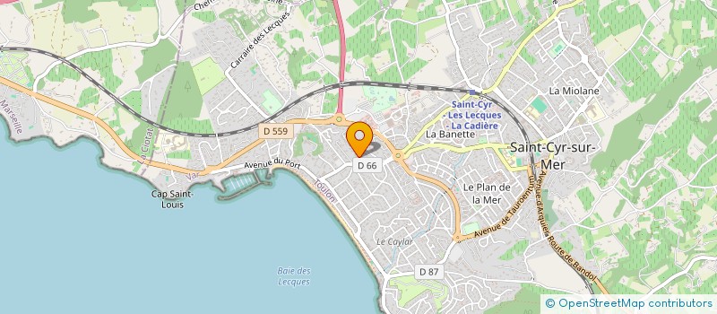 localisation de l'entreprise MADAME LEA BONIFACIO à SAINT-CYR-SUR-MER