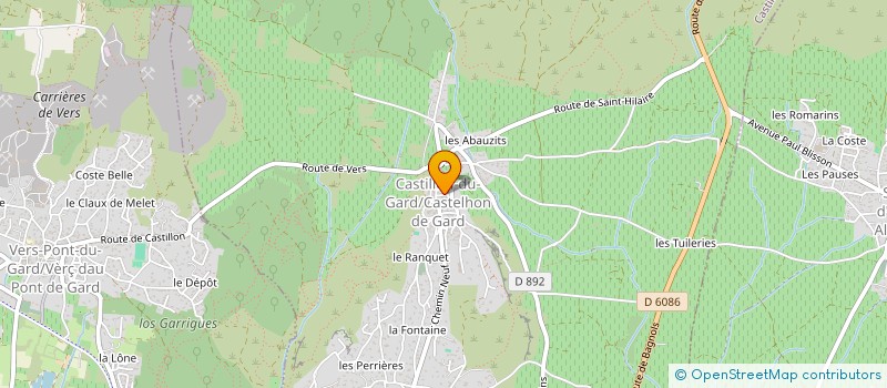 localisation de l'entreprise MADAME LEA BONNIFET  CASTILLON-DU-GARD