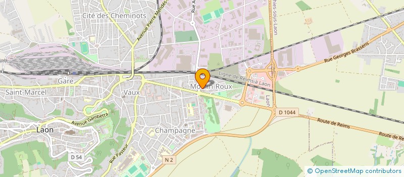 localisation de l'entreprise MADAME LEA BORNIER à LAON