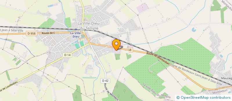 localisation de l'entreprise MADAME LEA BOSCARI  LA VILLE-DIEU-DU-TEMPLE