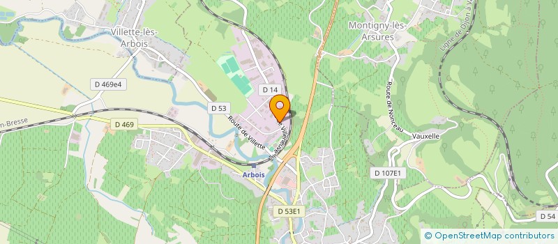 localisation de l'entreprise MADAME LEA BOSSHARD à ARBOIS