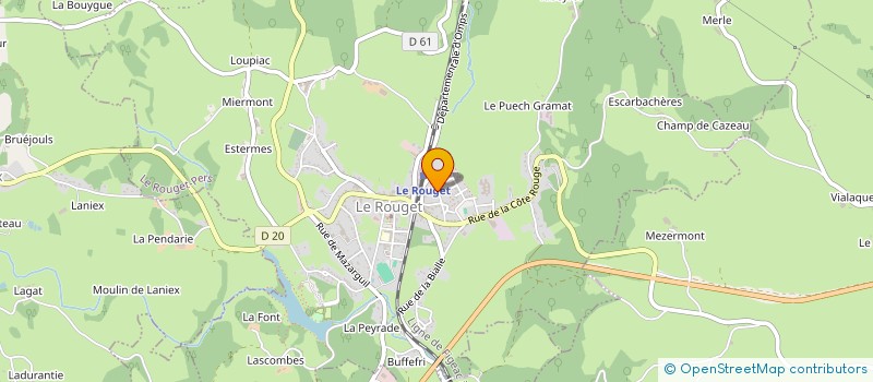 localisation de l'entreprise MADAME LEA BOSTMAMBRUN à LE ROUGET-PERS