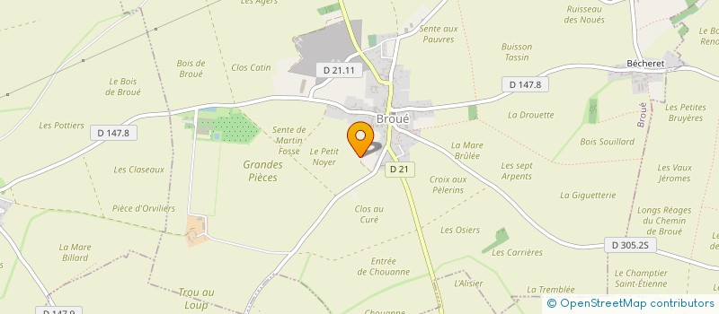 localisation de l'entreprise MADAME LEA BOUFFINIER à BROUE