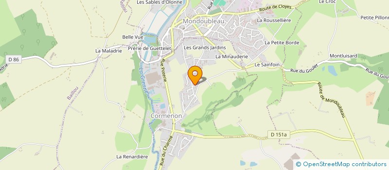 localisation de l'entreprise MADAME LEA BOULAY  CORMENON