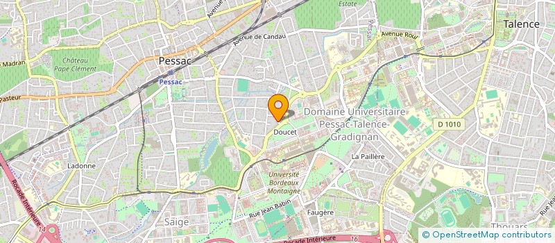 localisation de l'entreprise MADAME LEA BOURDEAU  PESSAC