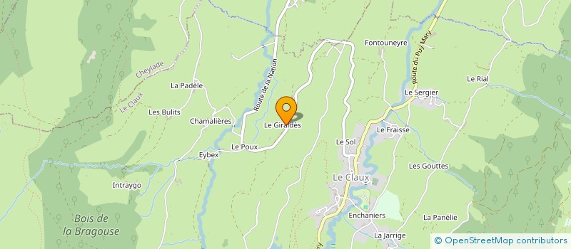 localisation de l'entreprise MADAME LEA BOYER à LE CLAUX