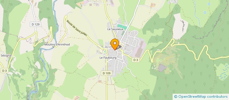 localisation de l'entreprise MADAME LEA BRETIN  ARINTHOD