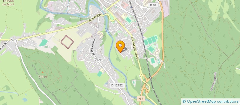 localisation de l'entreprise MADAME LEA BREVOT  CHAMPAGNOLE