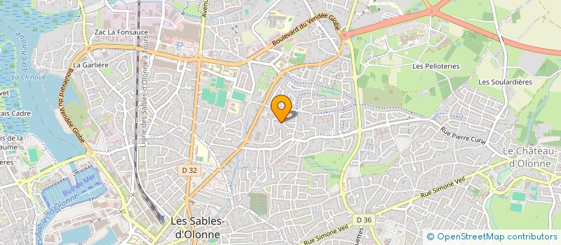 localisation de l'entreprise MADAME LEA BRIDIER à LES SABLES D'OLONNE
