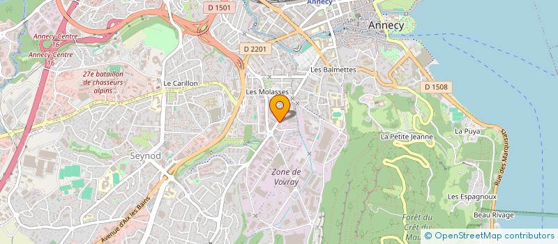 localisation de l'entreprise MADAME LEA BRIFFAZ à ANNECY
