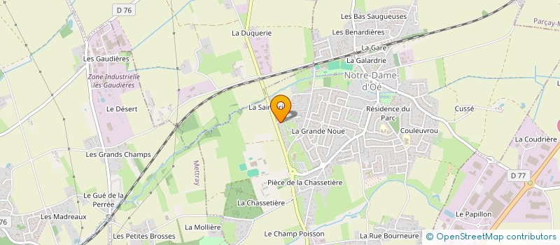 localisation de l'entreprise MADAME LEA BROSSARD  NOTRE DAME D'OE