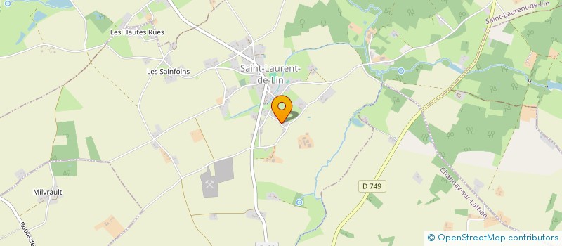 localisation de l'entreprise MADAME LEA BRUNEAU  SAINT-LAURENT-DE-LIN