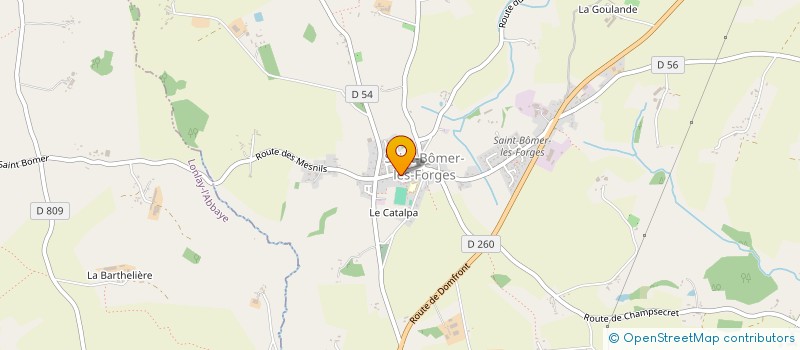 localisation de l'entreprise MADAME LEA BUNOUT à SAINT-BOMER-LES-FORGES
