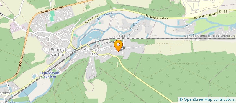 localisation de l'entreprise MADAME LEA BUSSIERE  AULNAY-SUR-ITON