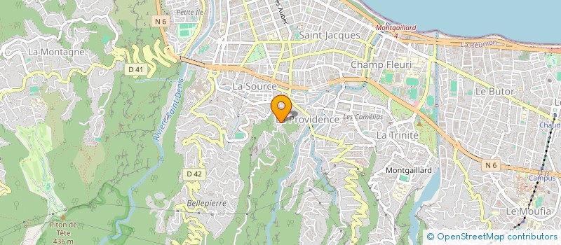 localisation de l'entreprise MADAME LEA CADET  SAINT-DENIS