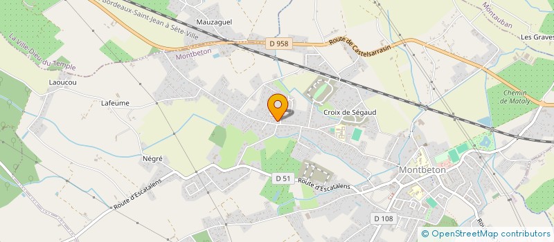 localisation de l'entreprise MADAME LEA CASTANIER  MONTBETON