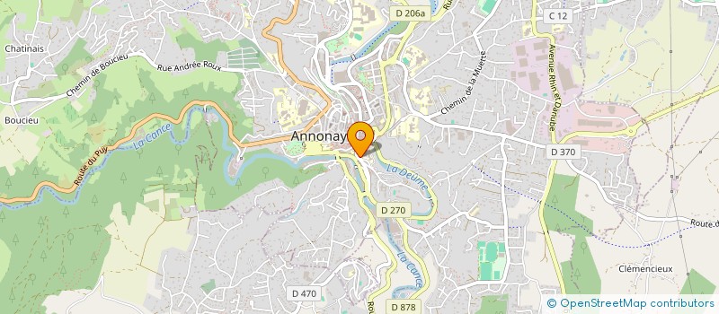 localisation de l'entreprise MADAME LEA CAVALLARO  ANNONAY