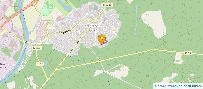 localisation de l'entreprise MADAME LEA CAZANAS  JUSSY