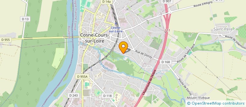 localisation de l'entreprise MADAME LEA CHABROLLE à COSNE COURS SUR LOIRE