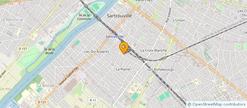 localisation de l'entreprise MADAME LEA CHALAND à SARTROUVILLE