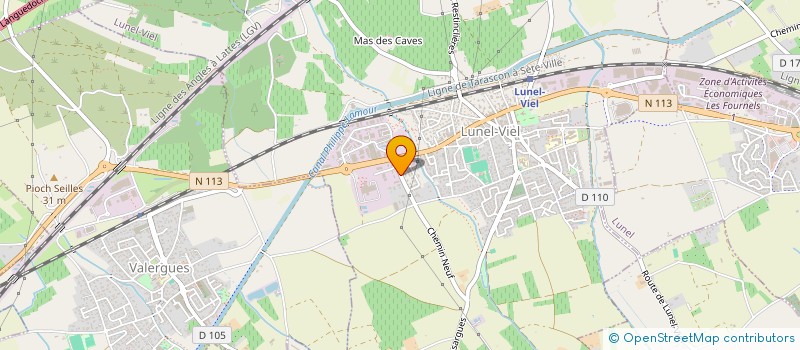 localisation de l'entreprise MADAME LEA CHANAL  LUNEL