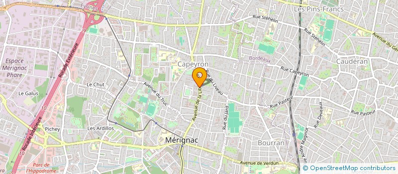 localisation de l'entreprise MADAME LEA CHANTHAPANYA  MERIGNAC