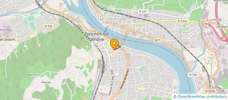 localisation de l'entreprise MADAME LEA CHARDON à TOURNON-SUR-RHONE