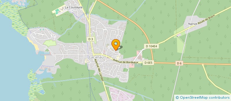 localisation de l'entreprise MADAME LEA CHARRE  LACANAU