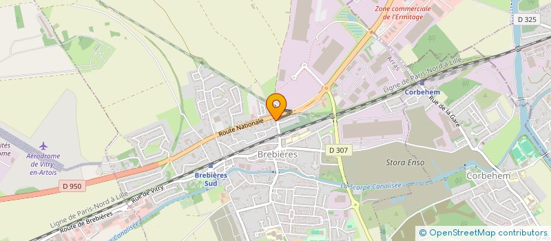 localisation de l'entreprise MADAME LEA CHATELAIN  BREBIERES