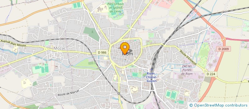 localisation de l'entreprise MADAME LEA CHAUDAGNE  RIOM