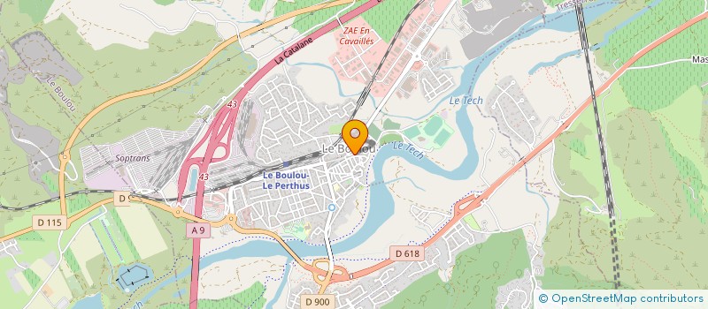 localisation de l'entreprise MADAME LEA CHETTIBI  LE BOULOU