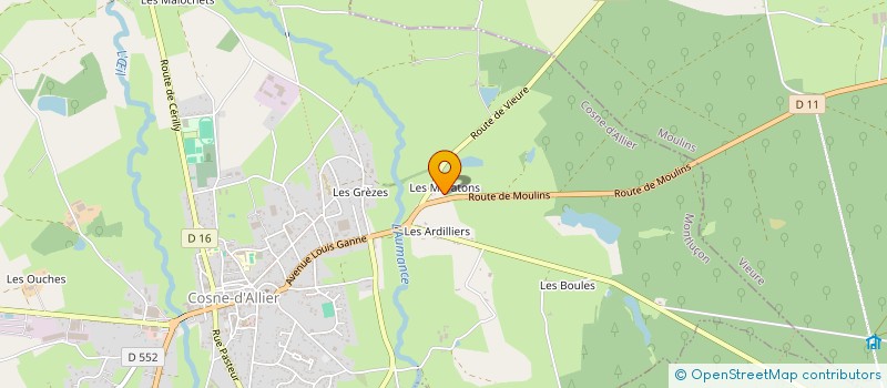 localisation de l'entreprise MADAME LEA CLATOT  COSNE-D'ALLIER