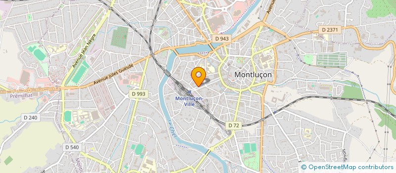 localisation de l'entreprise MADAME LEA CLAUDE  MONTLUCON