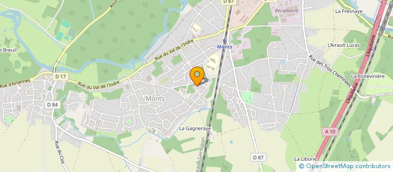 localisation de l'entreprise MADAME LEA COEFFARD  NOTRE-DAME-D'OE