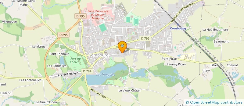 localisation de l'entreprise MADAME LEA COMBES  SAINT-GERMAIN-SUR-ILLE