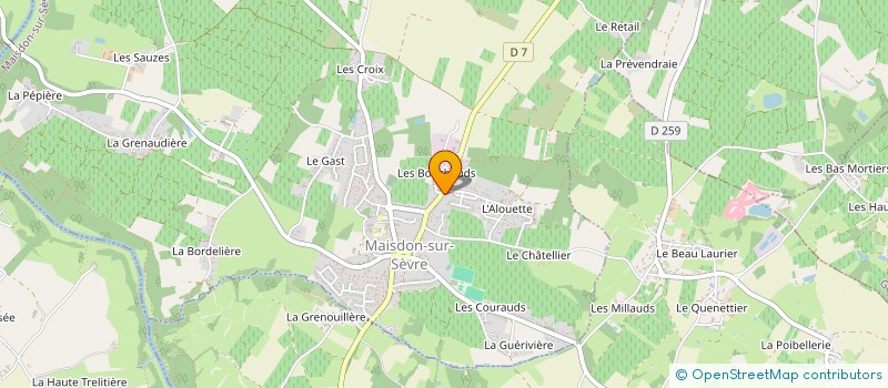 localisation de l'entreprise MADAME LEA CORMERAIS à MAISDON-SUR-SEVRE