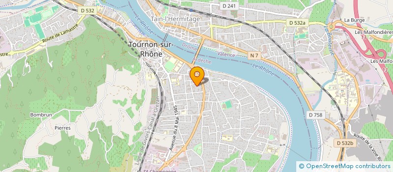 localisation de l'entreprise MADAME LEA CORNU à TOURNON-SUR-RHONE