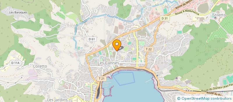 localisation de l'entreprise MADAME LEA COSSU  AJACCIO