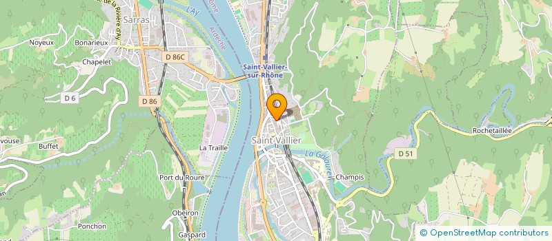 localisation de l'entreprise MADAME LEA COSTANTINO  SAINT-VALLIER