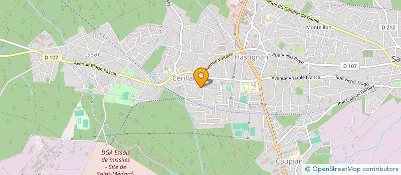 localisation de l'entreprise MADAME LEA COUDERC à PESSAC