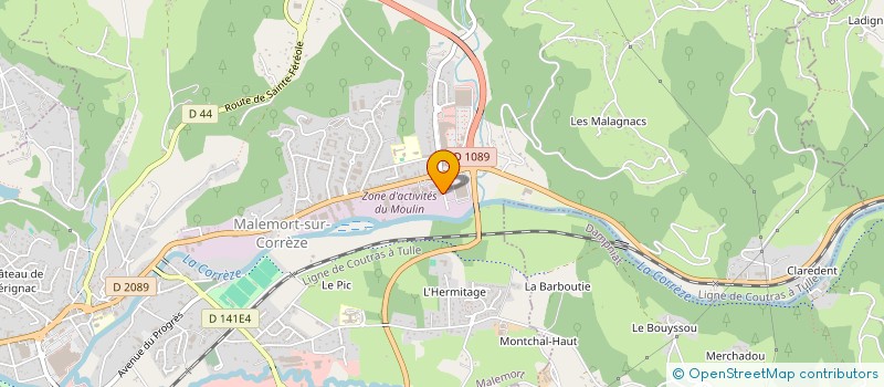 localisation de l'entreprise MADAME LEA COUSTY  BRIVE-LA-GAILLARDE