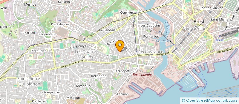 localisation de l'entreprise MADAME LEA CUEFF à BREST